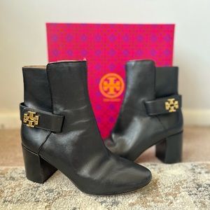 Black tory burch ankle booties